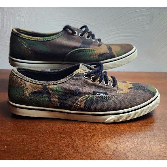 VANS Off The Wall TB9C Camo Low Lace Up Sneaker Shoes Womens Sz 6.5 Mens 5 - Picture 2 of 8